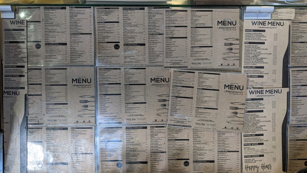 La Estancia Argentina Menu - Image 5